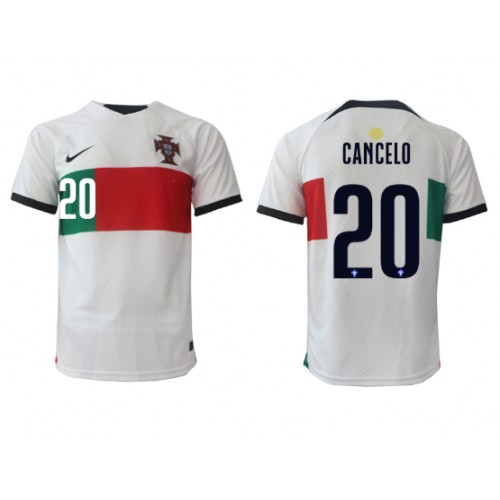 Fotballdrakt Herre Portugal Joao Cancelo #20 Bortedrakt VM 2022 Kortermet